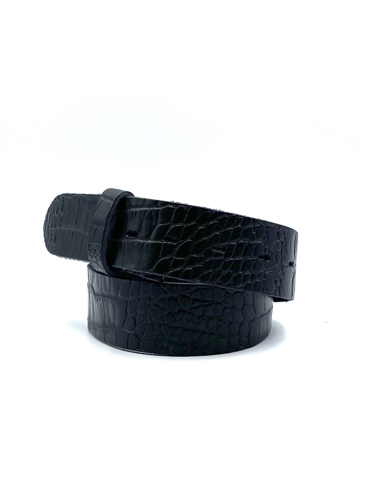 Ceinture effet Caiman noire Yolete