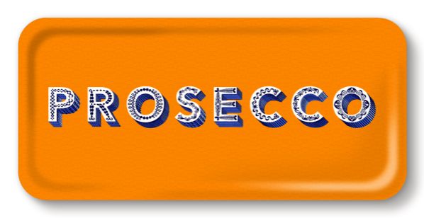 Plateau rectangulaire Prosecco