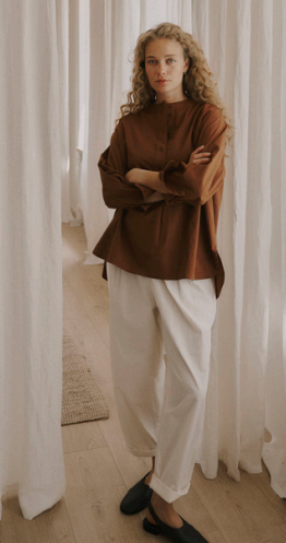 Irissa placket blouse