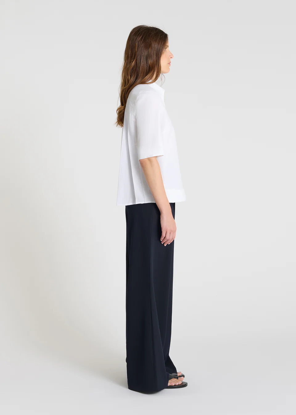 Chemise blanche plissée FLEURETTE