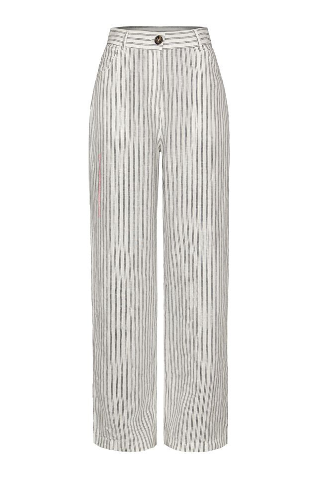 Pantalon rayé blanc