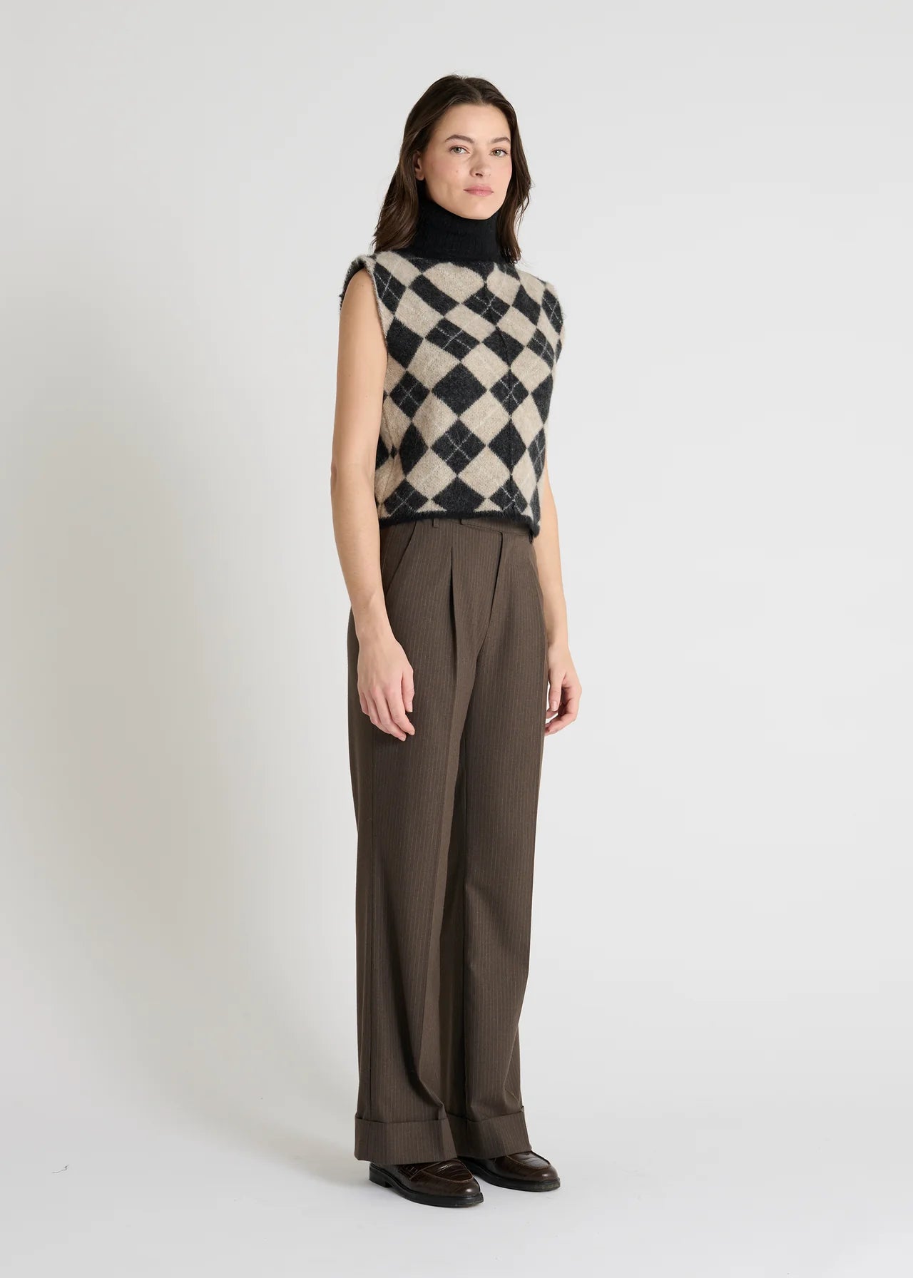 Pull sans manches jacquard Odino J