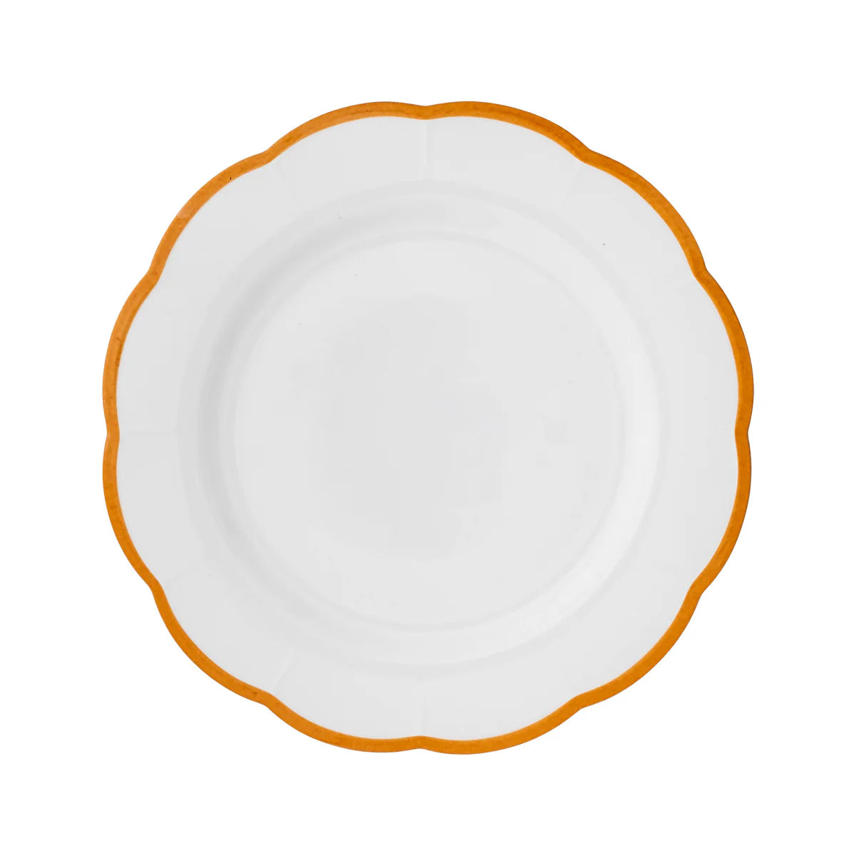 Assiette à diner à bord Ocre