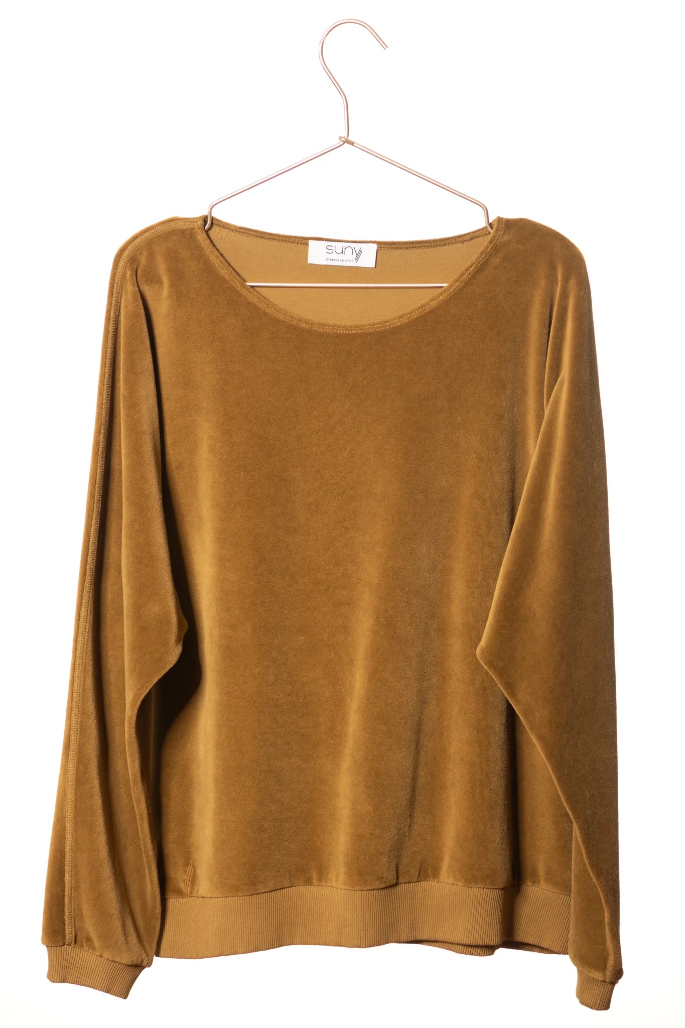 Pull velours manches chauve souris