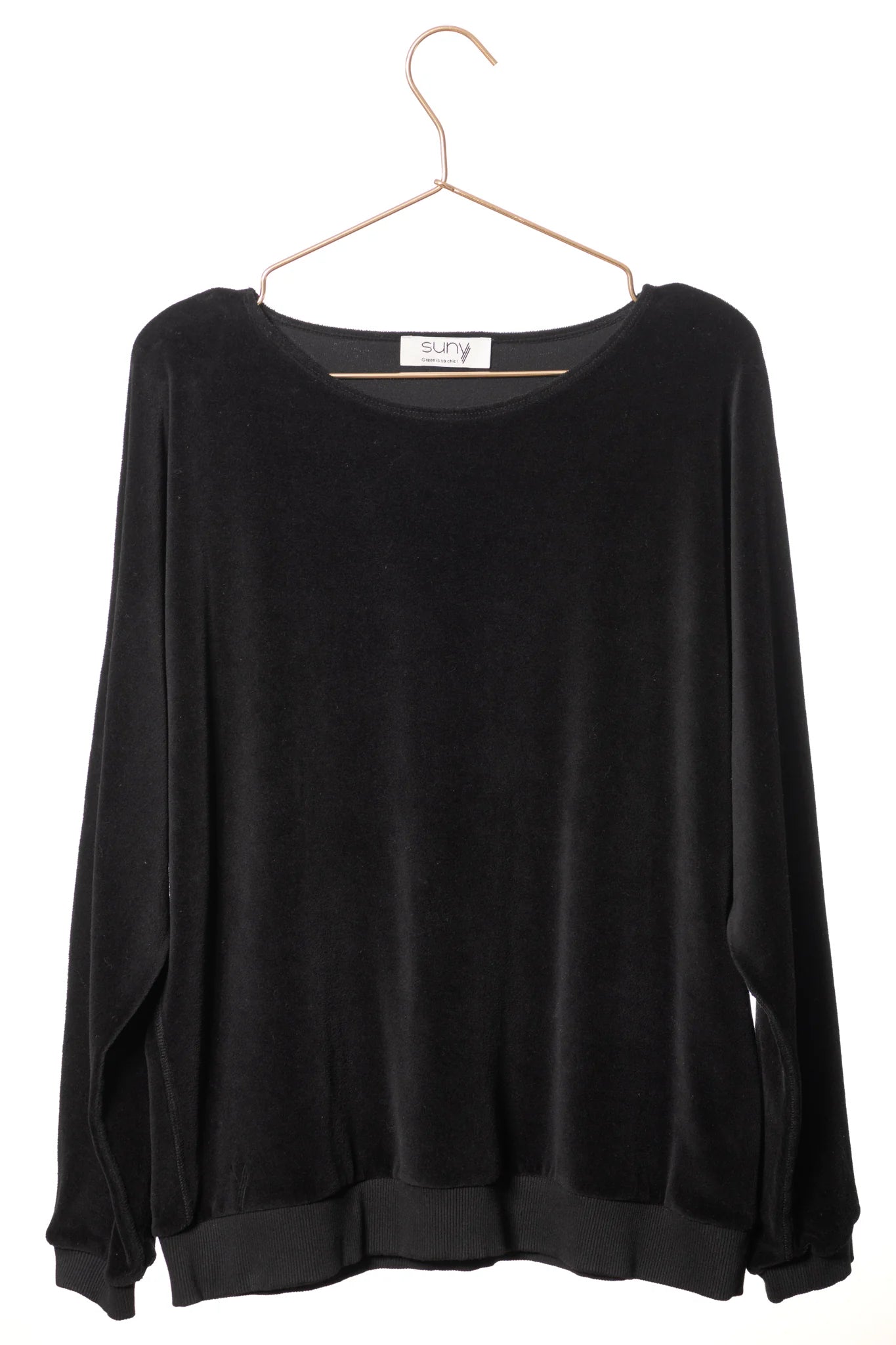 Pull velours manches chauve souris