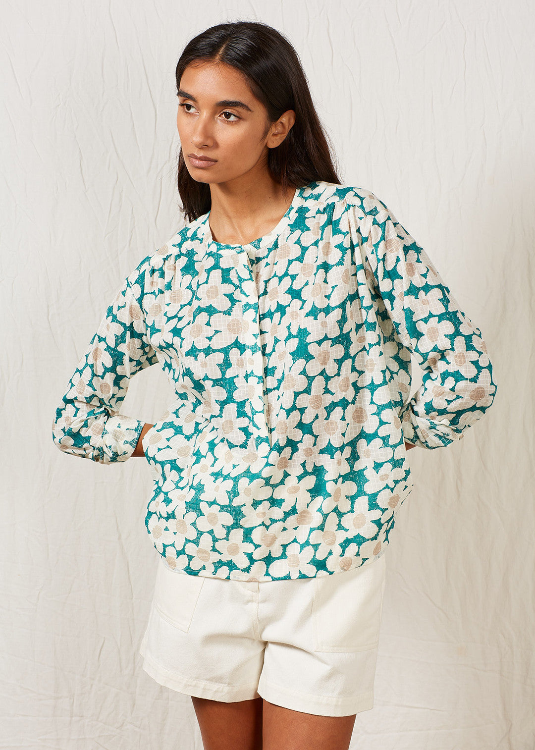 Blouse fleurs