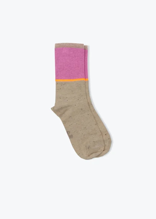 Chaussettes colorblock femme