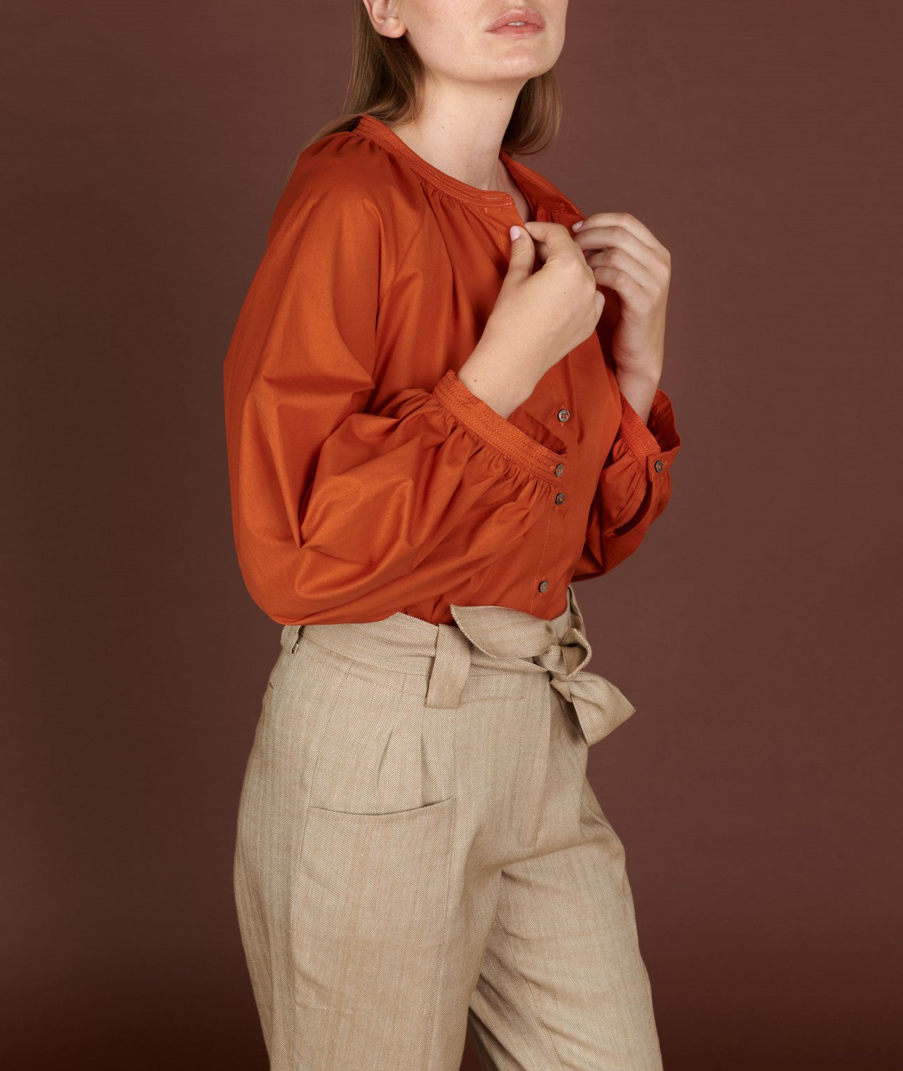 Chemise Raquel orange indien