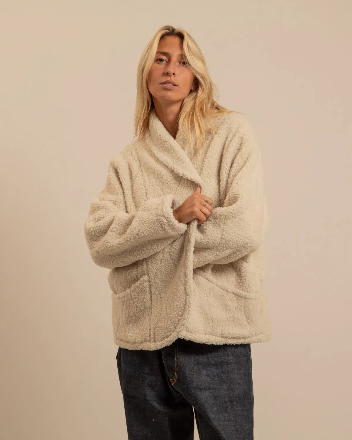 Veste Cuba SHERPA Crème