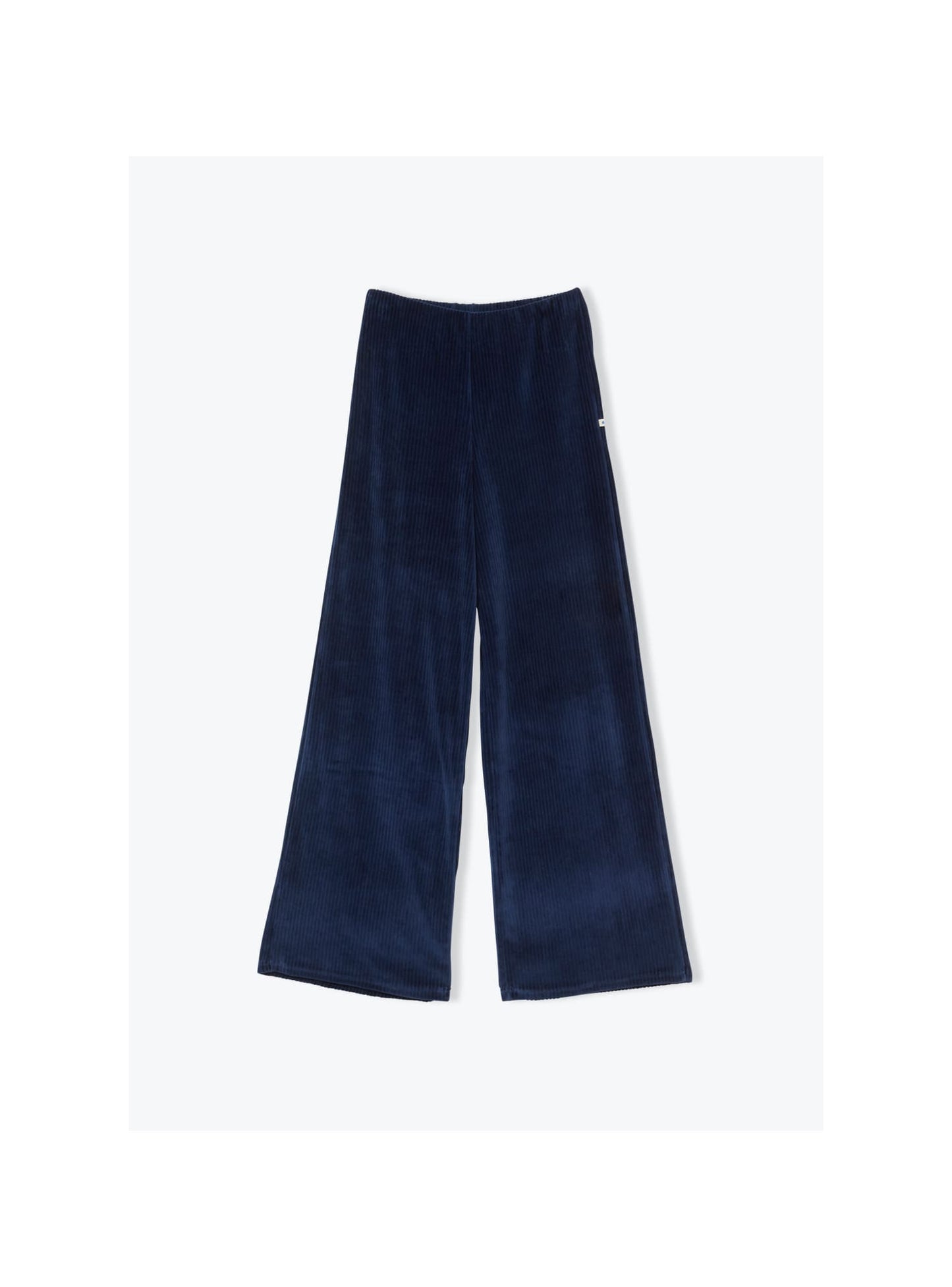 Pantalon velours fluide bleu marine