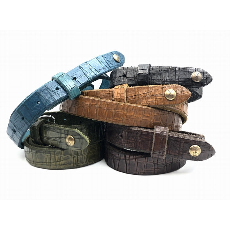 Ceinture fine cuir vintage (2,5 cm)