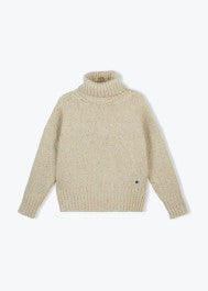 Pull col roulé femme.