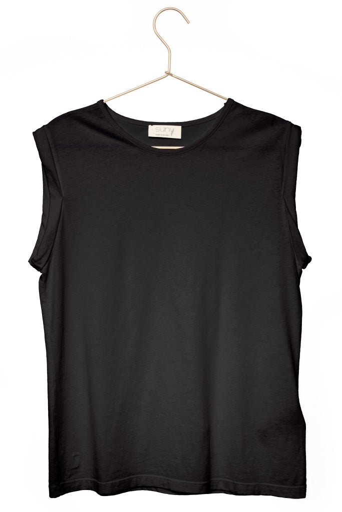 Débardeur Lin Candice Noir Suny