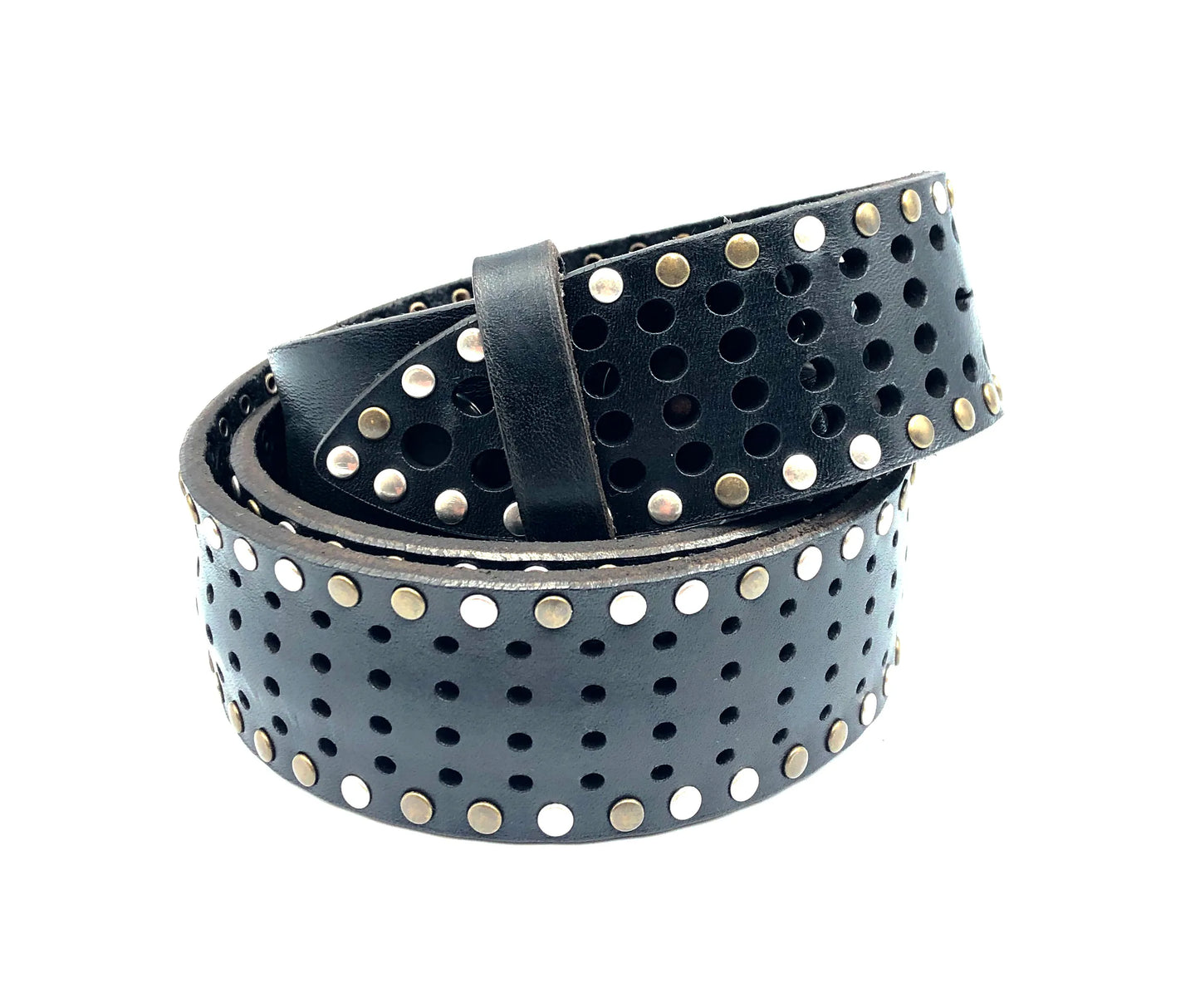 Ceinture noire avec rivet Yolete