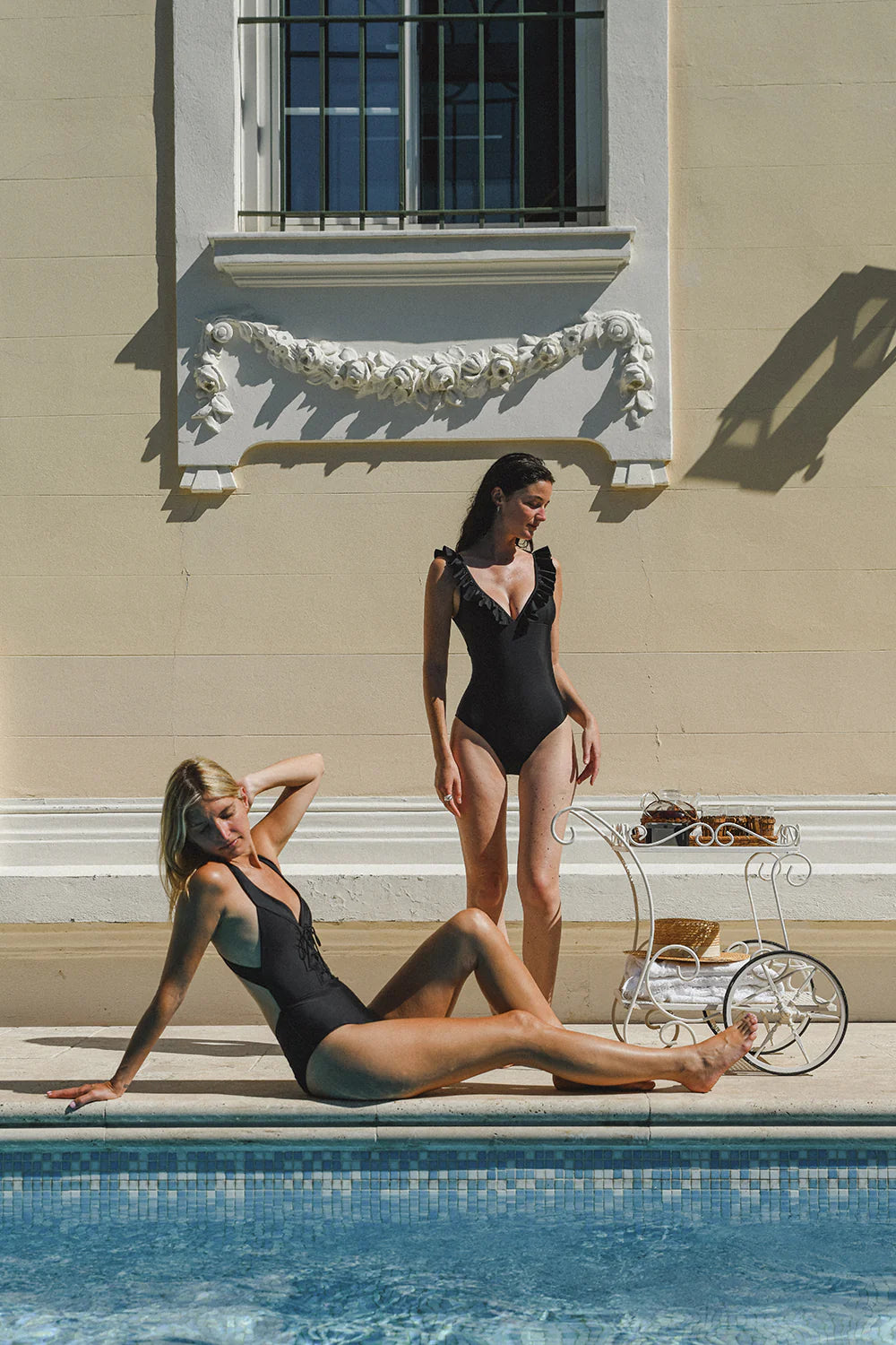 Maillot de bain une-pièce noir Posidonie