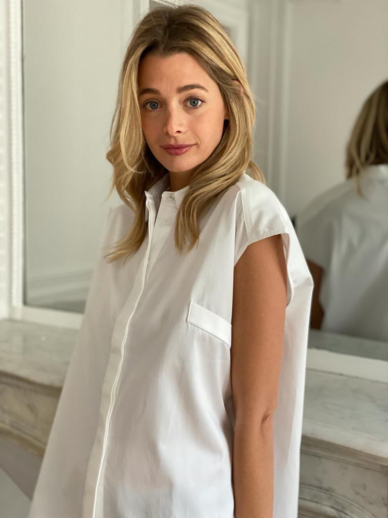 Chemise Blanche Sans Manche Andrea Lev
