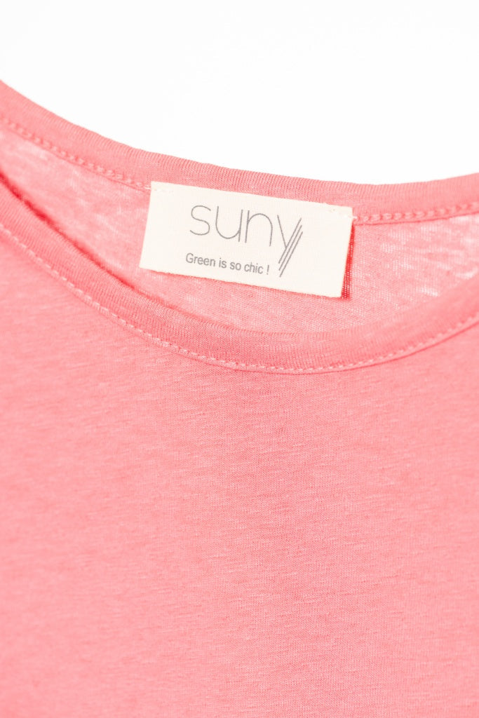 Débardeur Lin Candice Framboise Suny