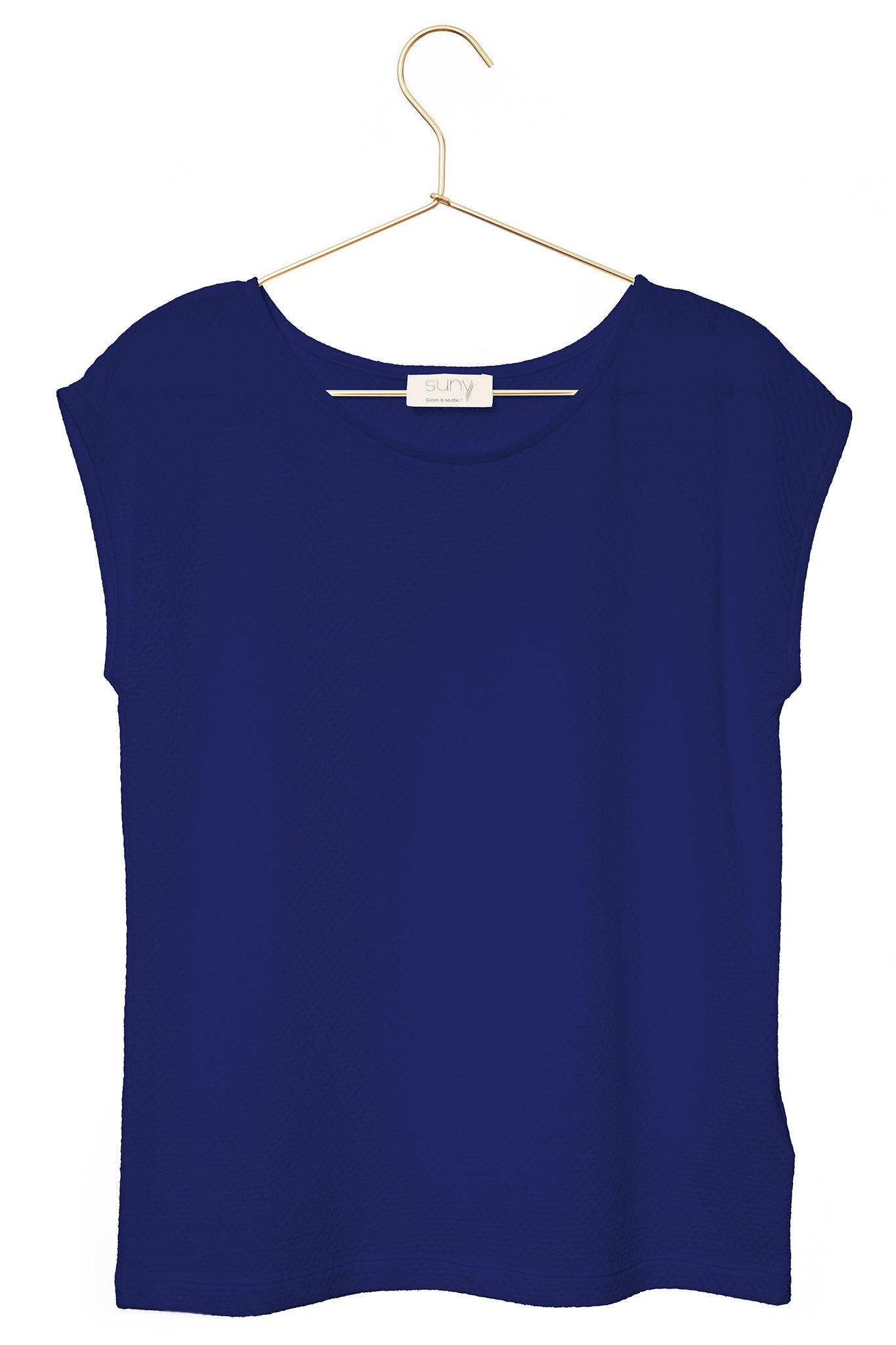 T-Shirt Suny Doux Gauffre Bleu Outremer