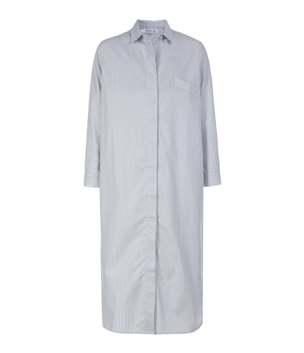 Robe Chemise Rayures Bleues et Blanches Andrea Lev