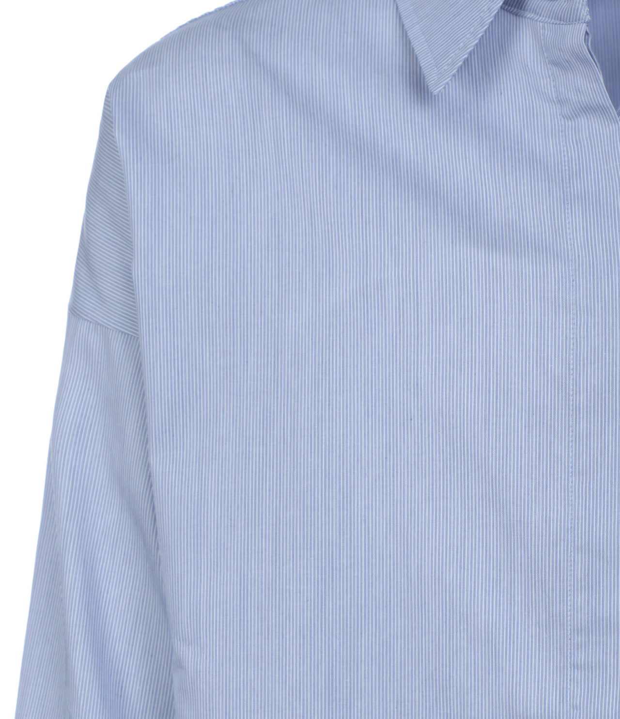 Chemise Longue à Rayures Bleues et Blanches Andrea Lev