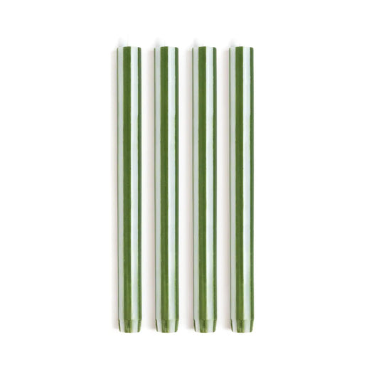 Lot de 4 bougies rayées