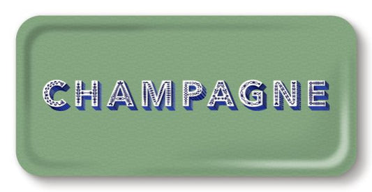 Plateau rectangulaire Champagne
