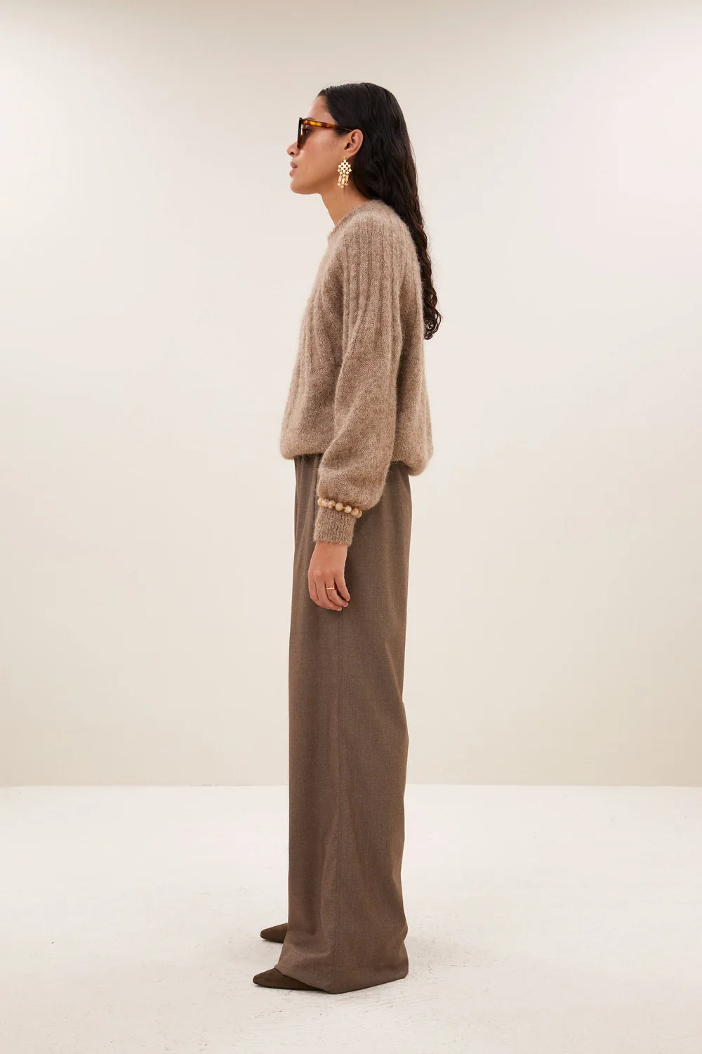 Zoé pullover biscuit mélangé - By Bar | Emile et Suzanne