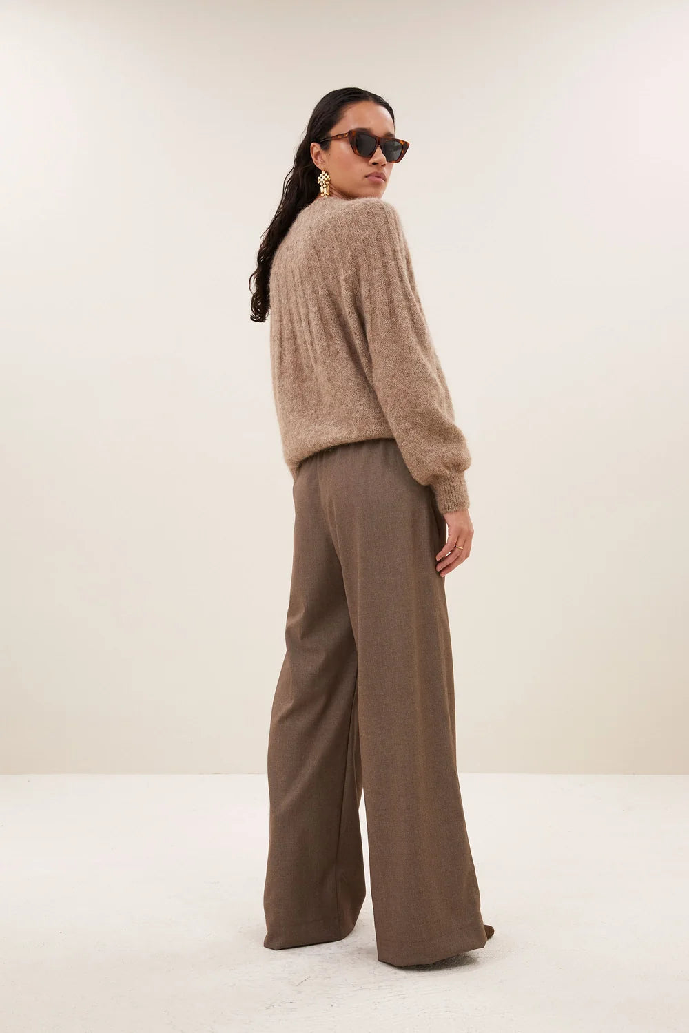 Zoé pullover biscuit mélangé - By Bar | Emile et Suzanne