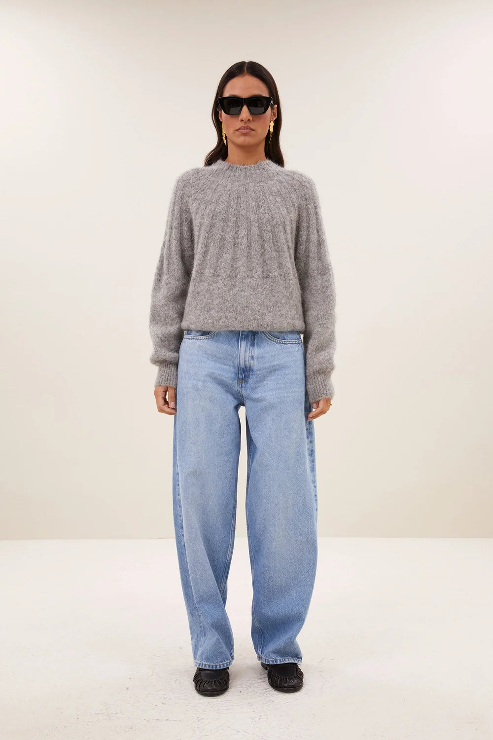 Zoé pullover gris mélangé - By Bar | Emile et Suzanne