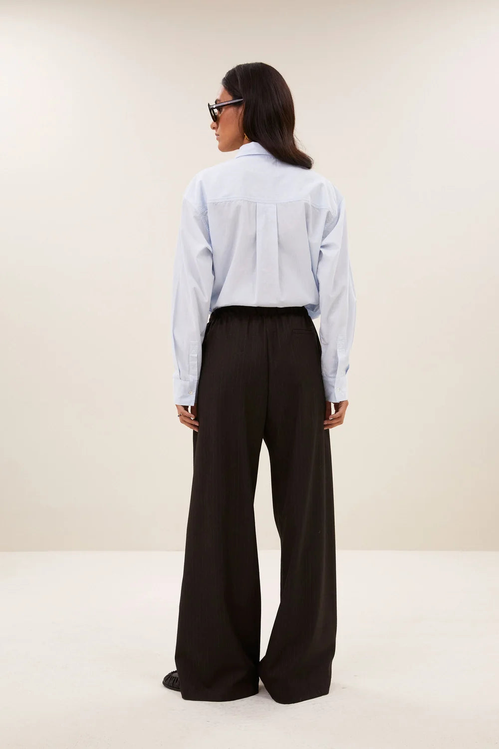 Pantalon Pelle pinstripe marron - By bar | Emile et Suzanne