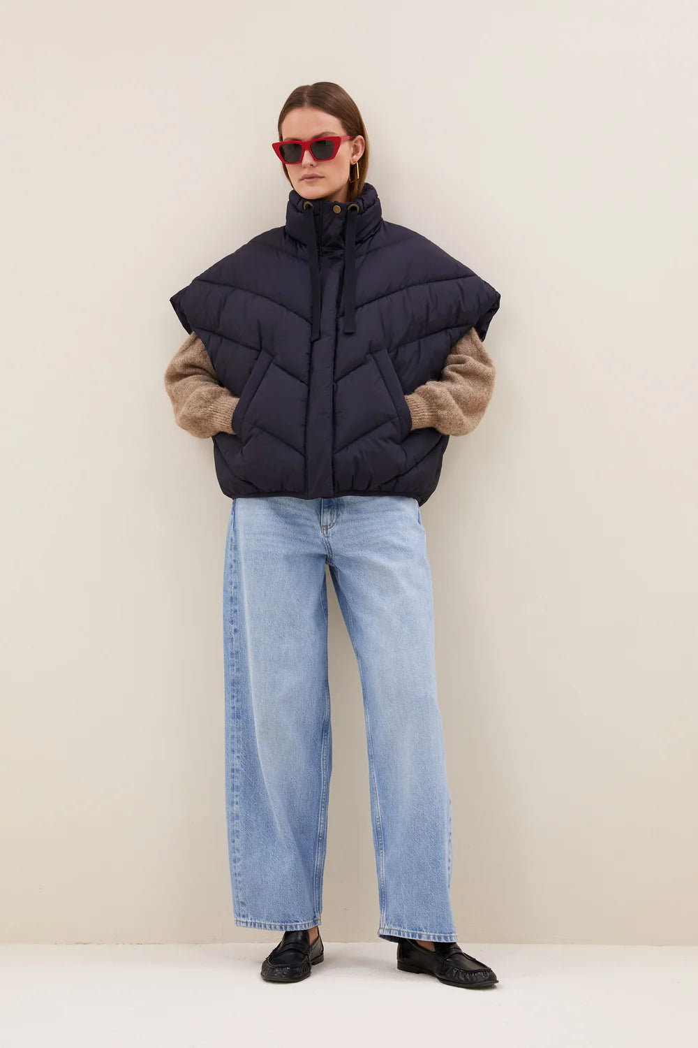 Franky sleeveless jacket midgnight-By Bar |Emile et Suzanne