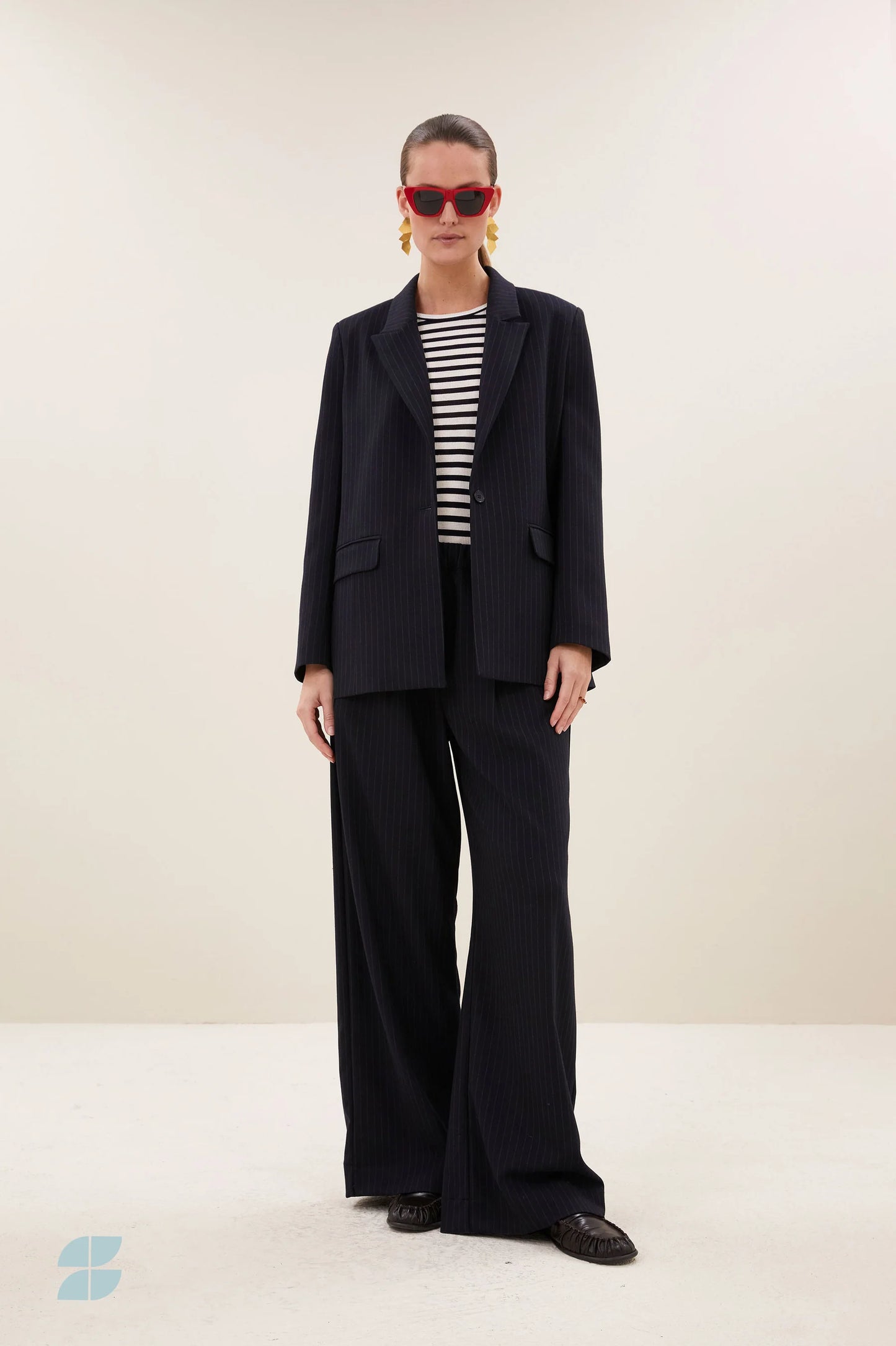 nes pinstripe blazer midnight - By bar | Emile et Suzanne