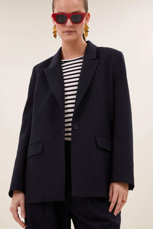 nes pinstripe blazer midnight - By bar | Emile et Suzanne