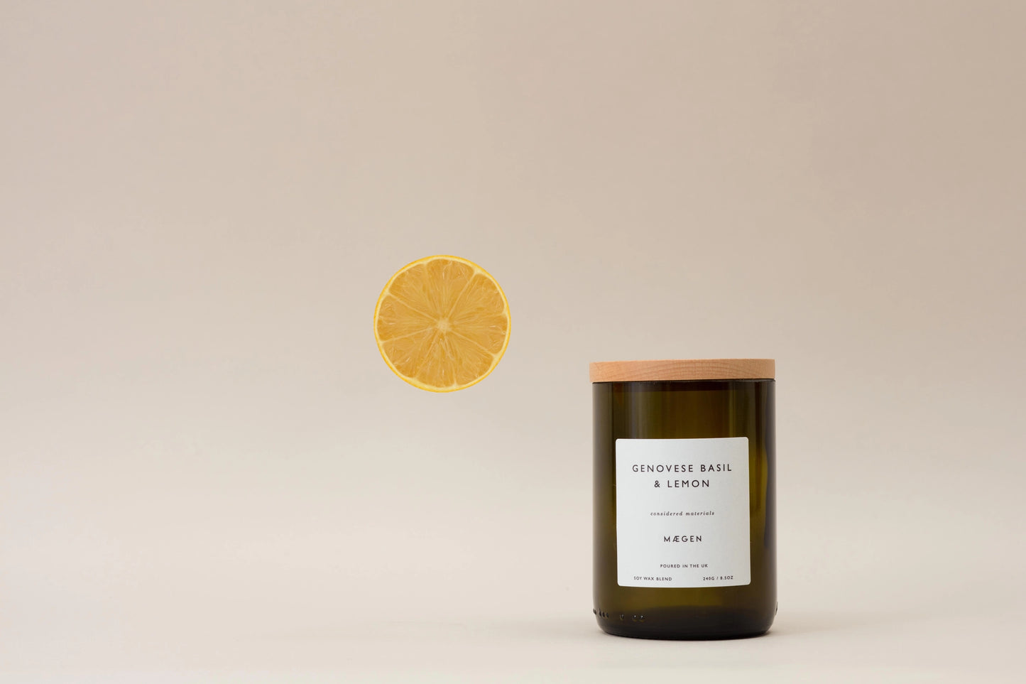 Bougie Verger  - Basilic génois et citron