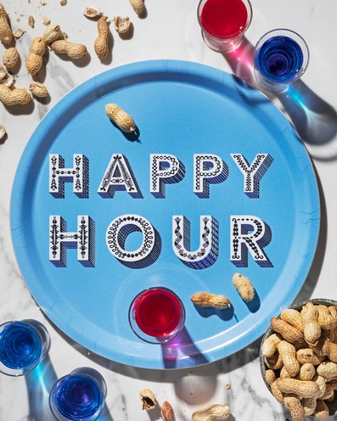Grand plateau rond Happy Hour