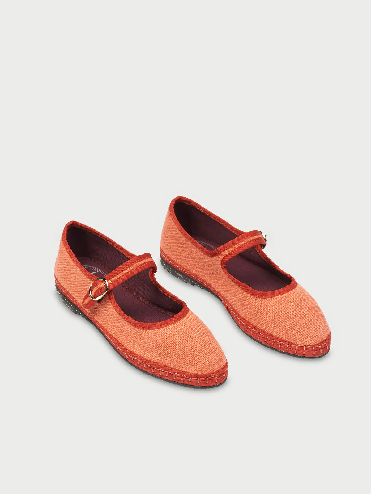Chaussures Marie Jane orange