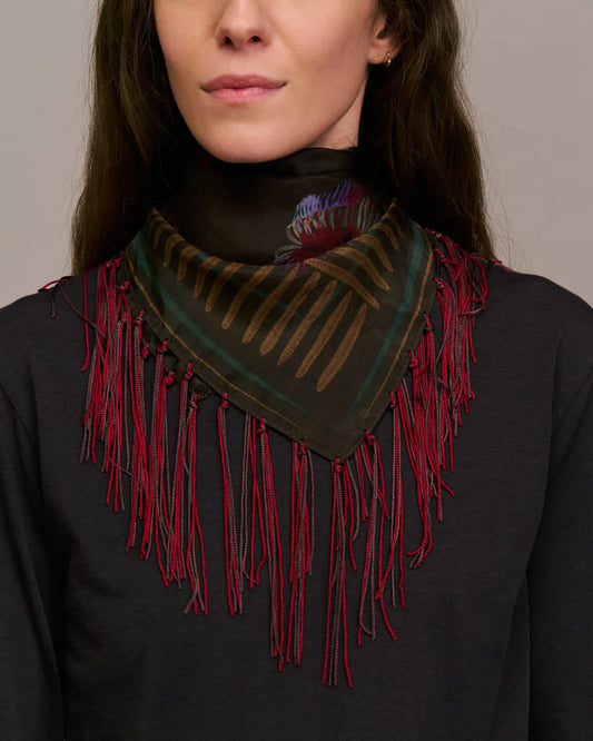 Foulard avec franges