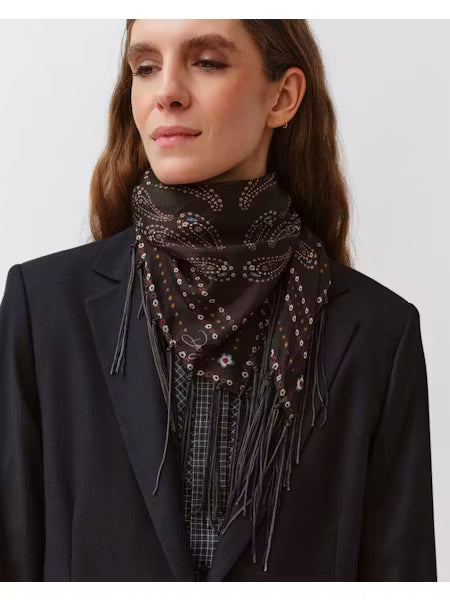 Foulard FAREO vert et bleu