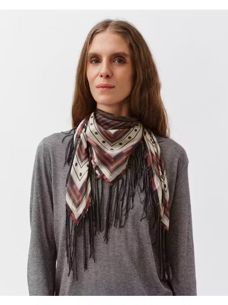 Foulard FAREO Marine et Prune