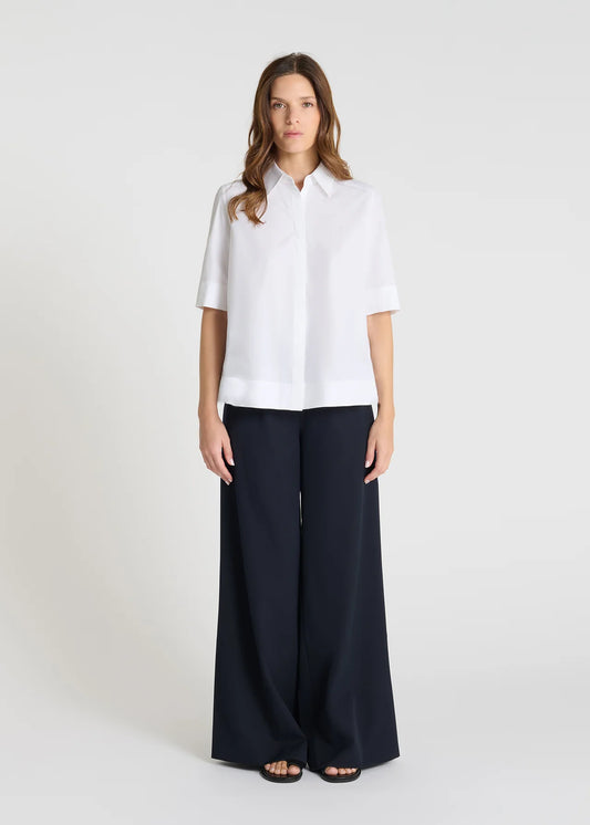 Chemise blanche plissée FLEURETTE