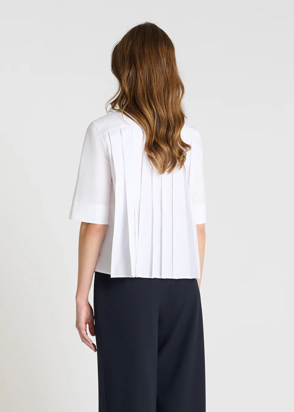 Chemise blanche plissée FLEURETTE