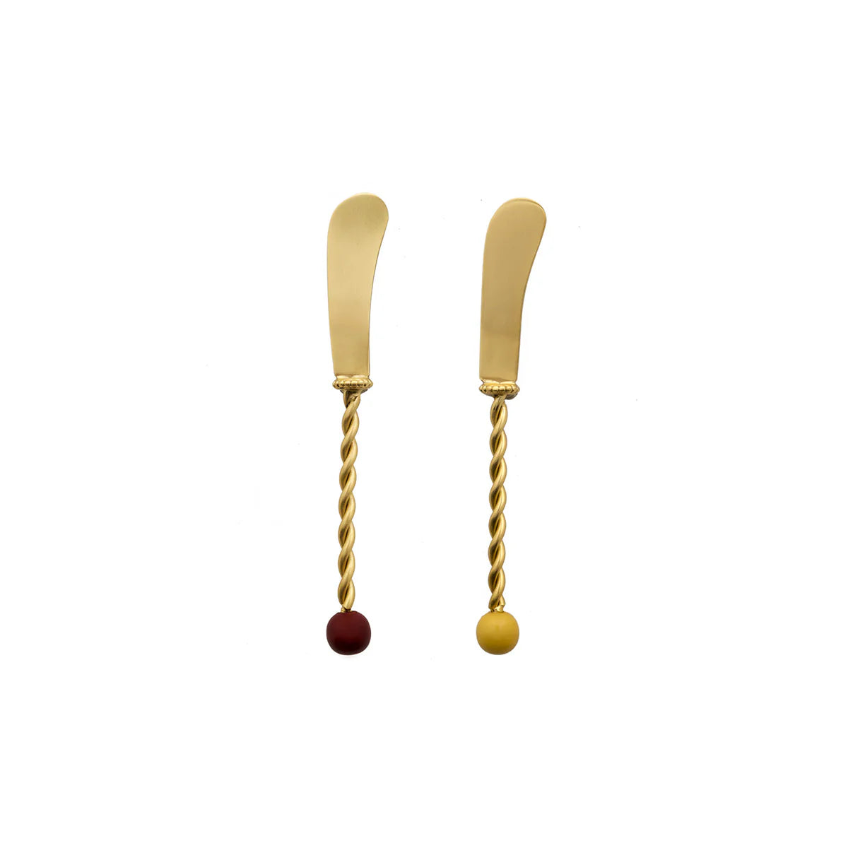 Coffret de deux couteaux à beurre