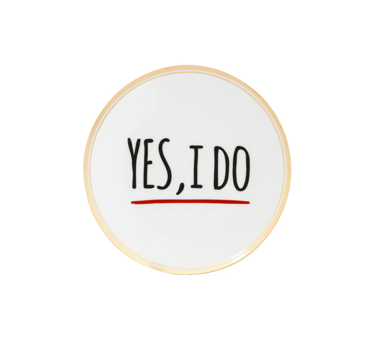 Assiette "Yes, I do"