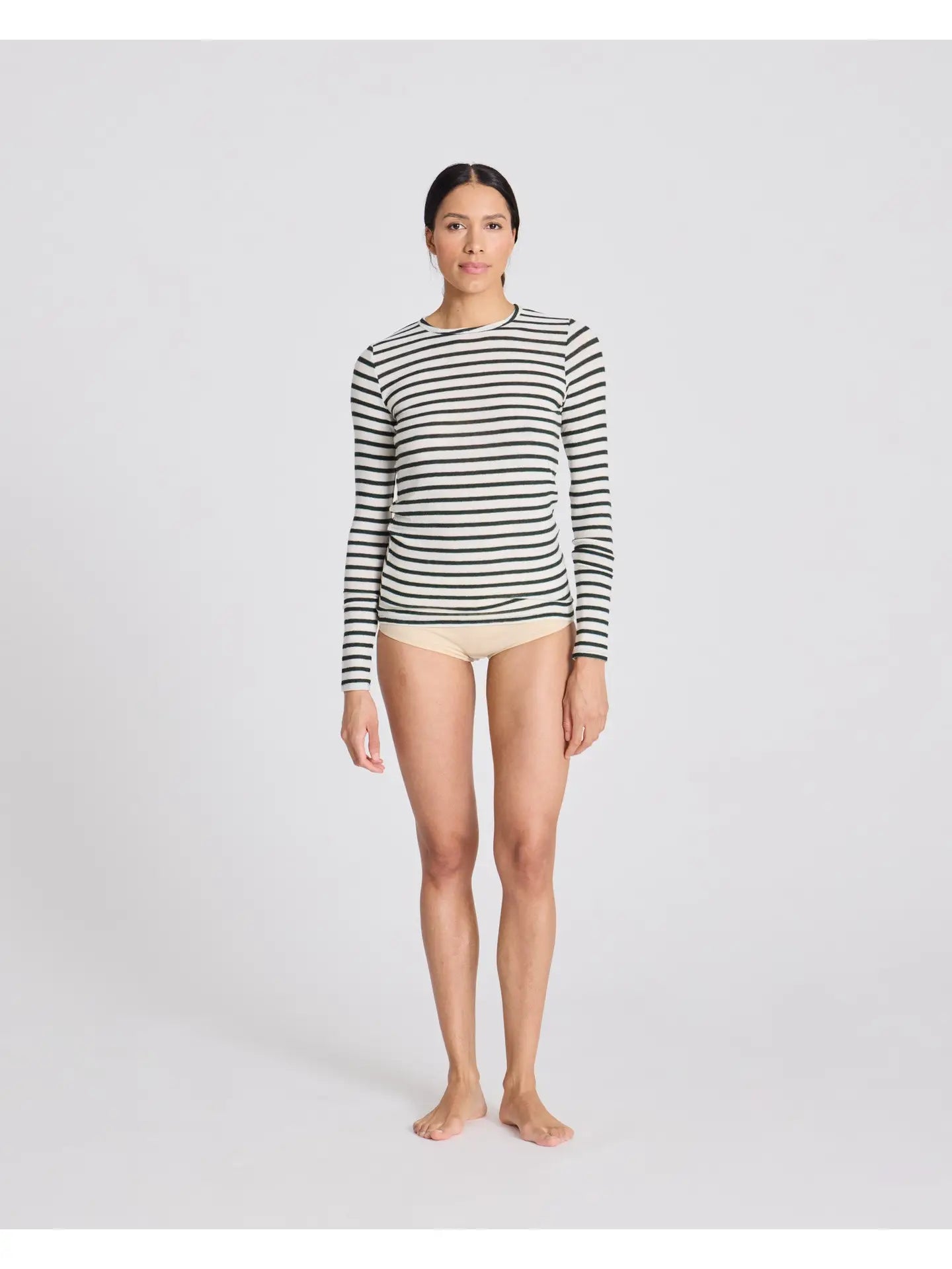 Tee- shirt THYRA Rayures Olive