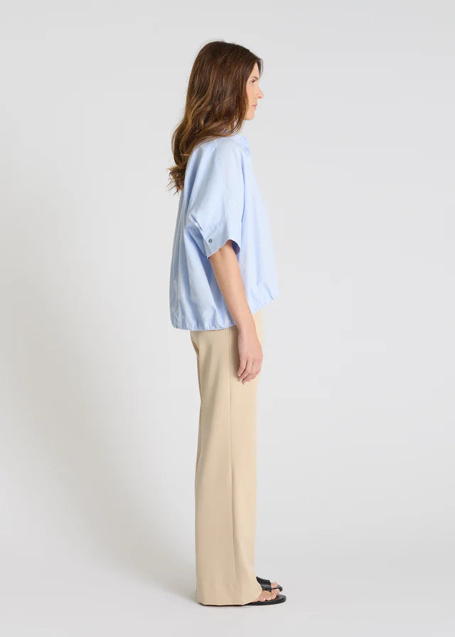 Chemise manches courtes Pensee - Bleu ciel