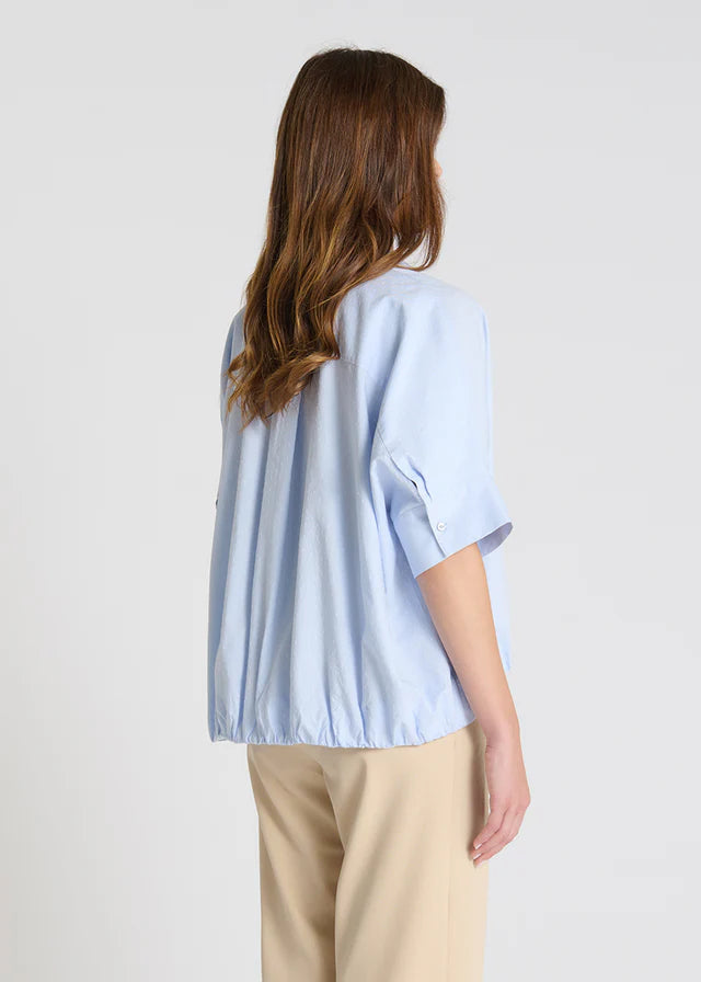 Chemise manches courtes Pensee - Bleu ciel