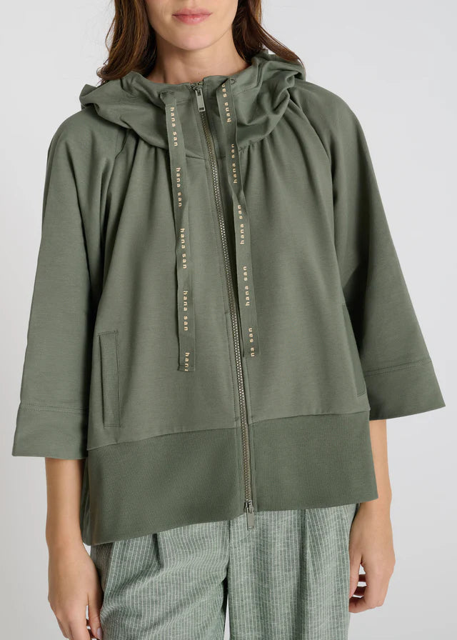 Sweat zippé Rajan - Kaki