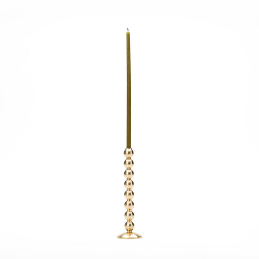 Bougeoir Perles en laiton massif
