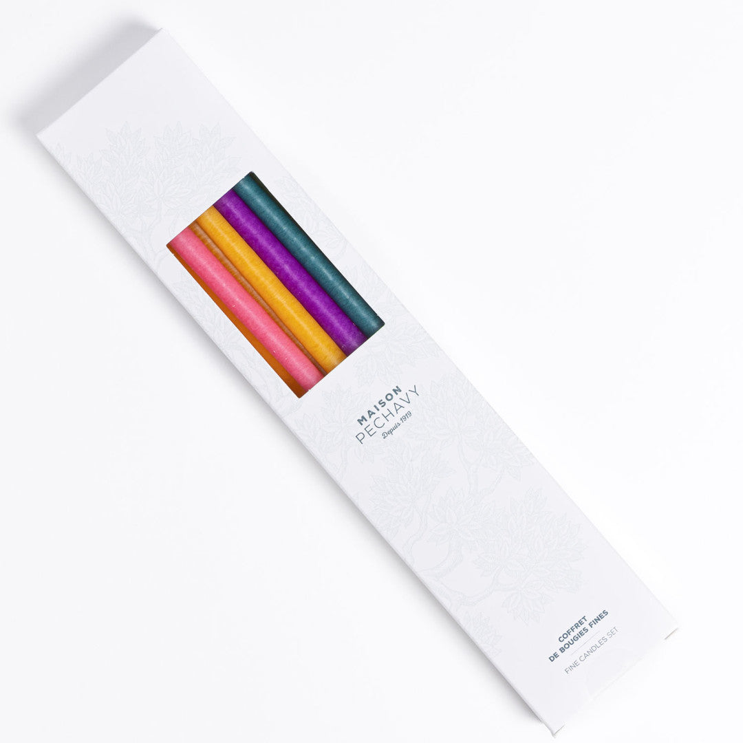 Coffret 10 bougies fines HOLI