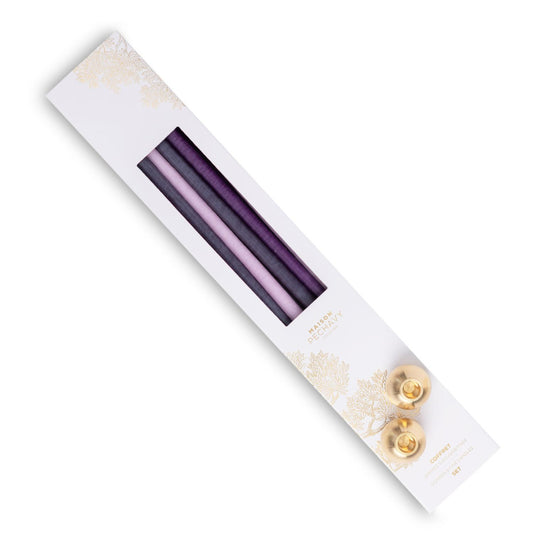 Coffret cierges et bougeoir Gemmes Songe  de Printemps